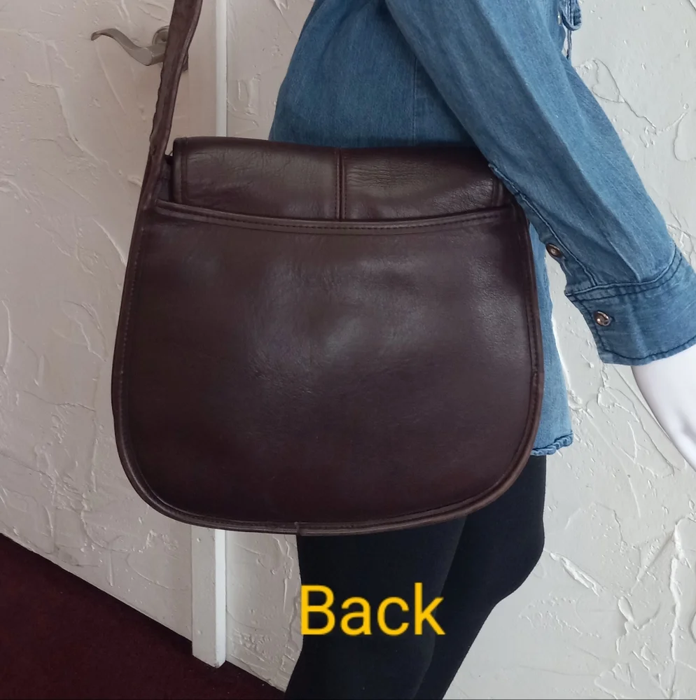 Coach Ergo Flap, No. 9034, 1998, Shoulder Bag In Mahogany Brown. - Picture 12 of 15